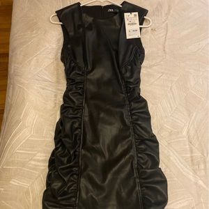 Zara Leather Dress Size Small